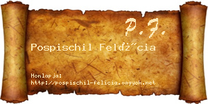 Pospischil Felícia névjegykártya
